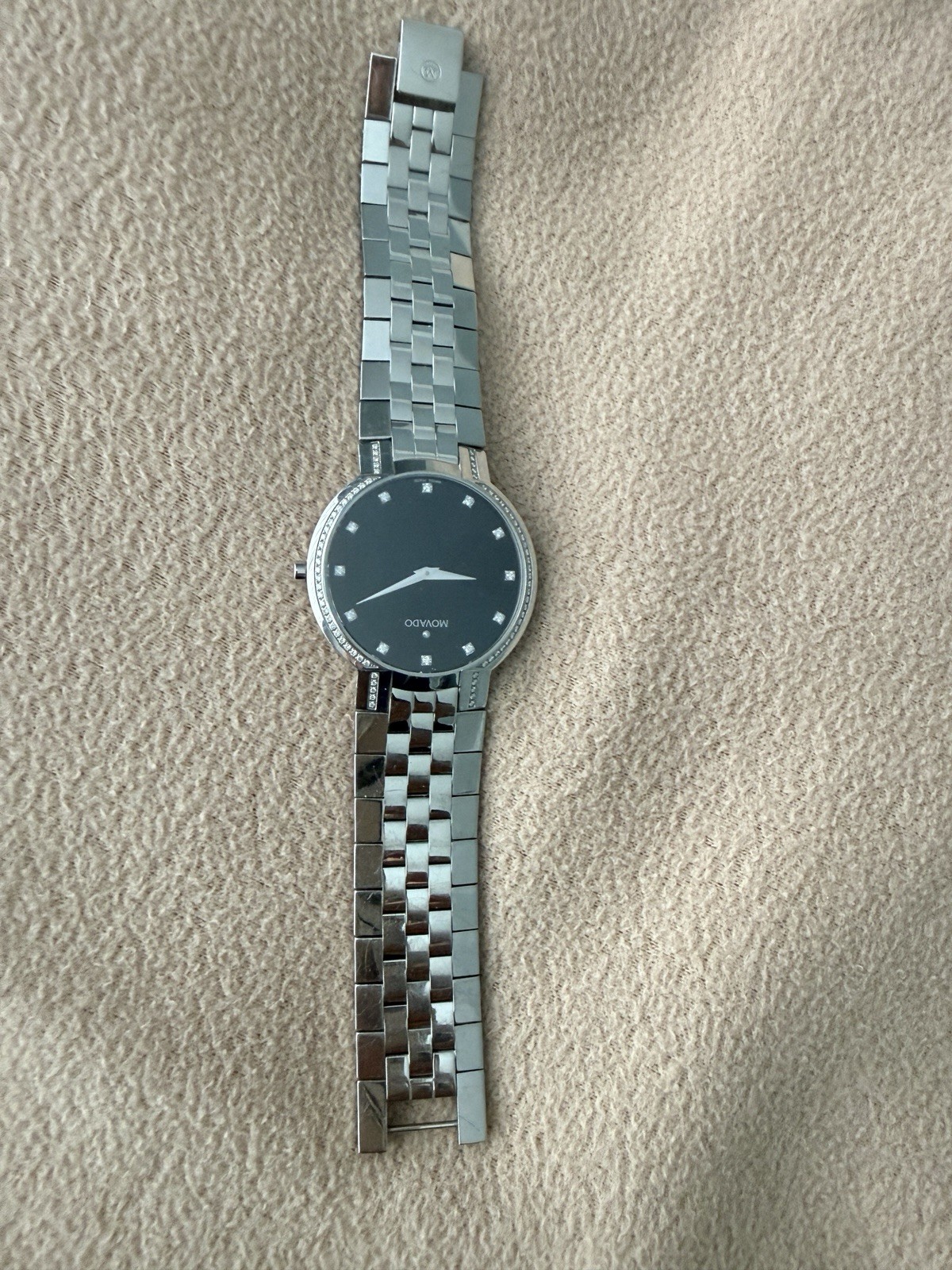 Movado Faceto Men’s Luxury Quartz Watch – Swiss Movement, Stainless Steel 39mm