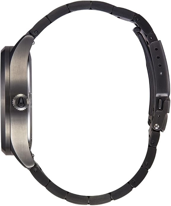 Nixon Sentry Solar Stainless Steel Gunmetal 40mm Watch Day/Date 10 ATM A1346-131