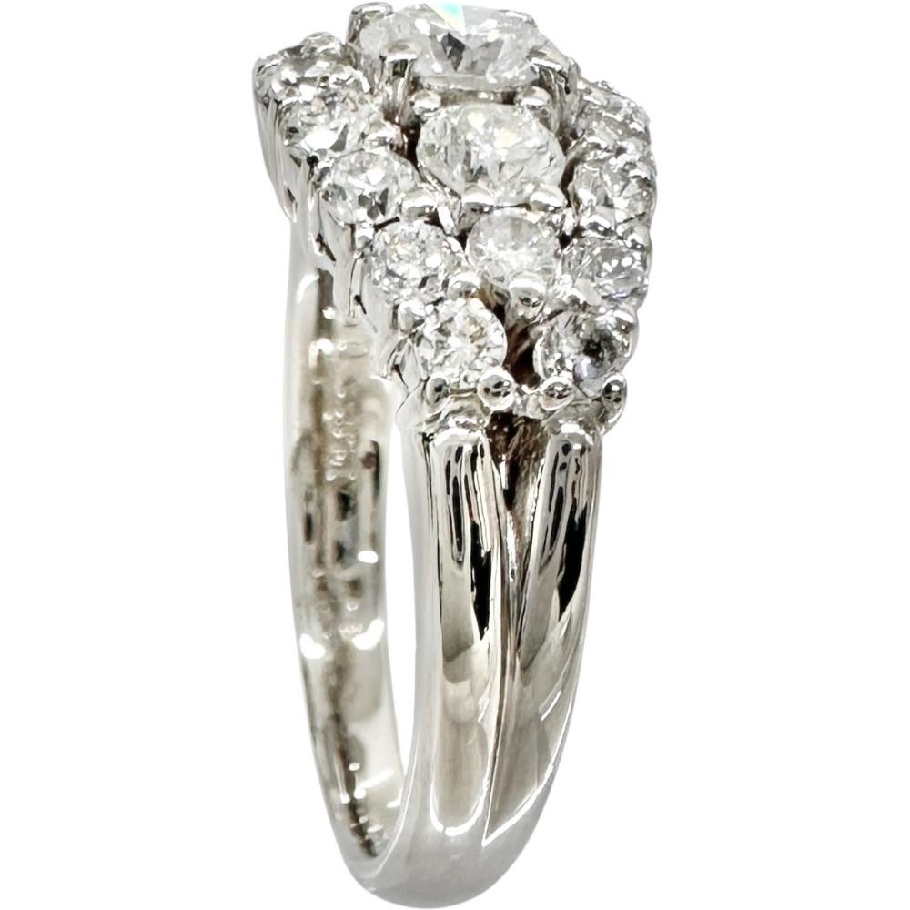 US 5.5 Diamond (estimated H-SI2 clarity) 0.36ct diamond 0.94ct Ring Pt900Pla…