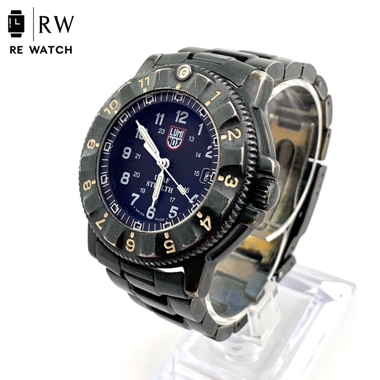 LUMINOX F-117 NIGHTHAWK Series 3400 Quartz Watch 200m Water Resistant Used
