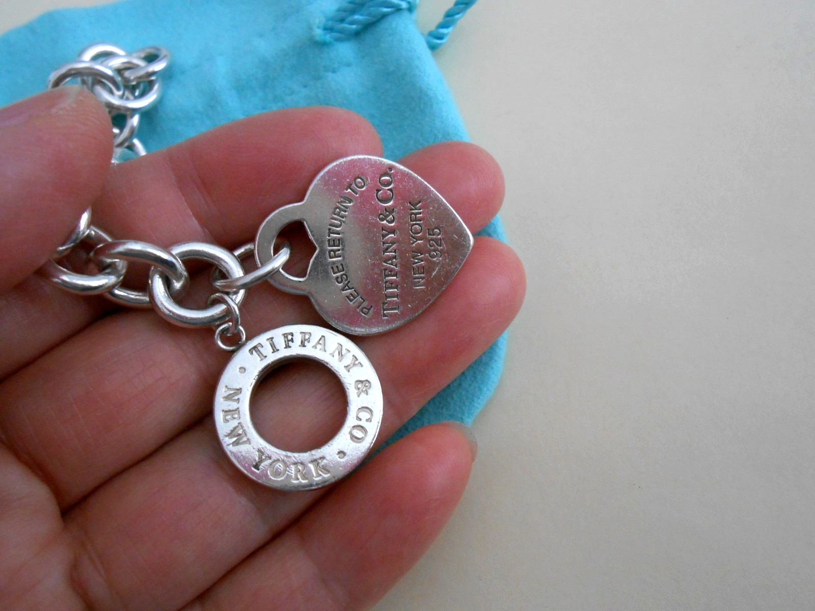 Tiffany Co Return To Tiffany Heart Tag Toggle Bracelet, Tiffany Bracelet 8.25″