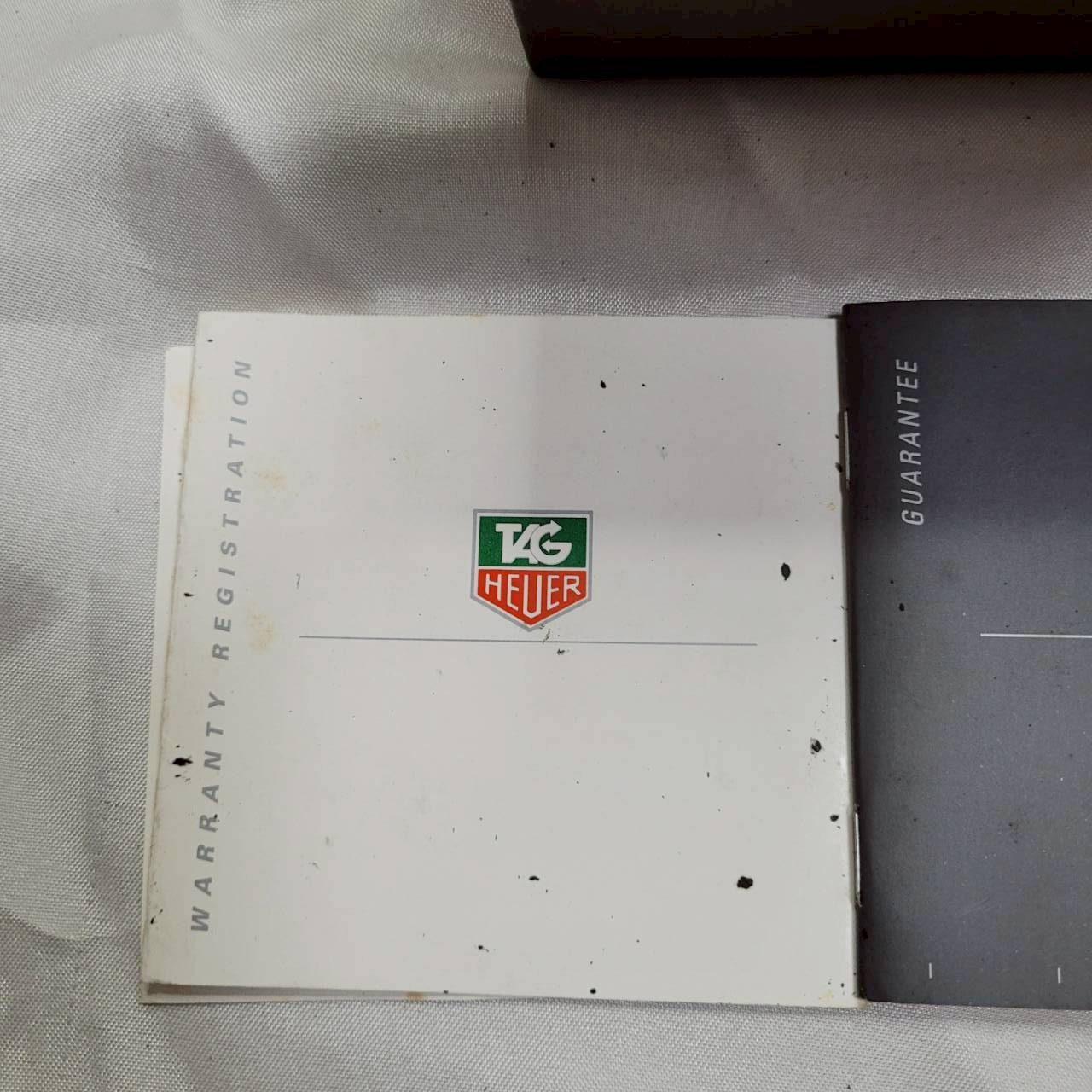 Rare Vintage TAG HEUER Watch Box F1 Formula One Leather & Booklet & Card & Outer