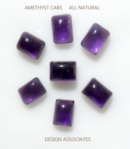 AFRICAN AMETHYST 5X3 EMERALD CABOCHON 12 PC SET $2.29