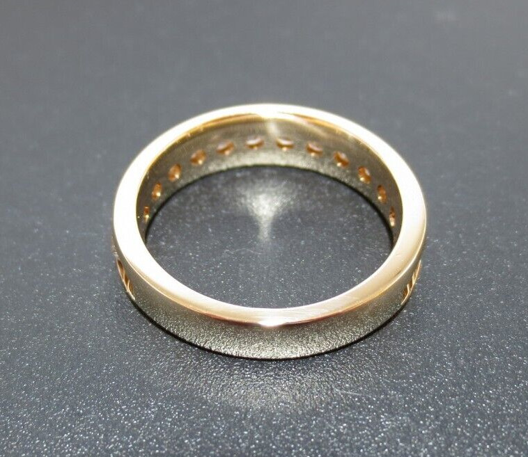 14K YG DIAMOND ANNIVERSARY BAND RING 1.00 tcw SZ 7 4.88 grams (AI-1868)