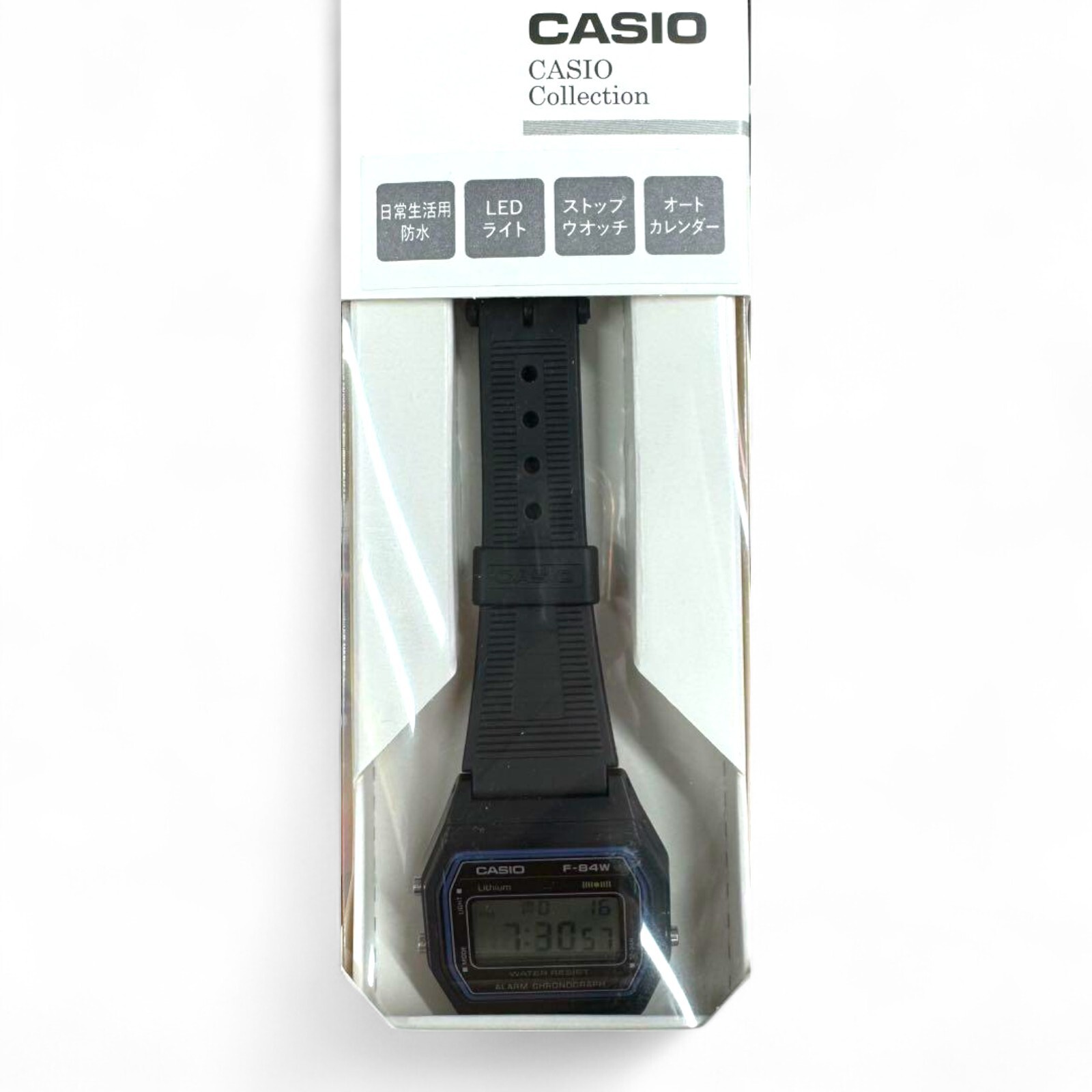 CASIO F-84W-1QJH Black Light Men’s Standard Digital Wristwatch OFFICIAL New
