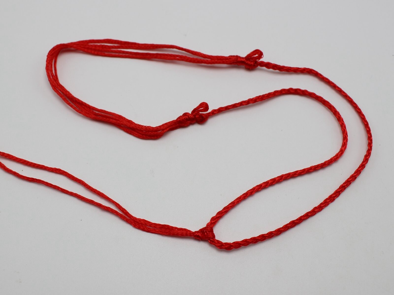 Chinese Silk Thread Hand Knotted Cord String Pendant Necklace Adjustable