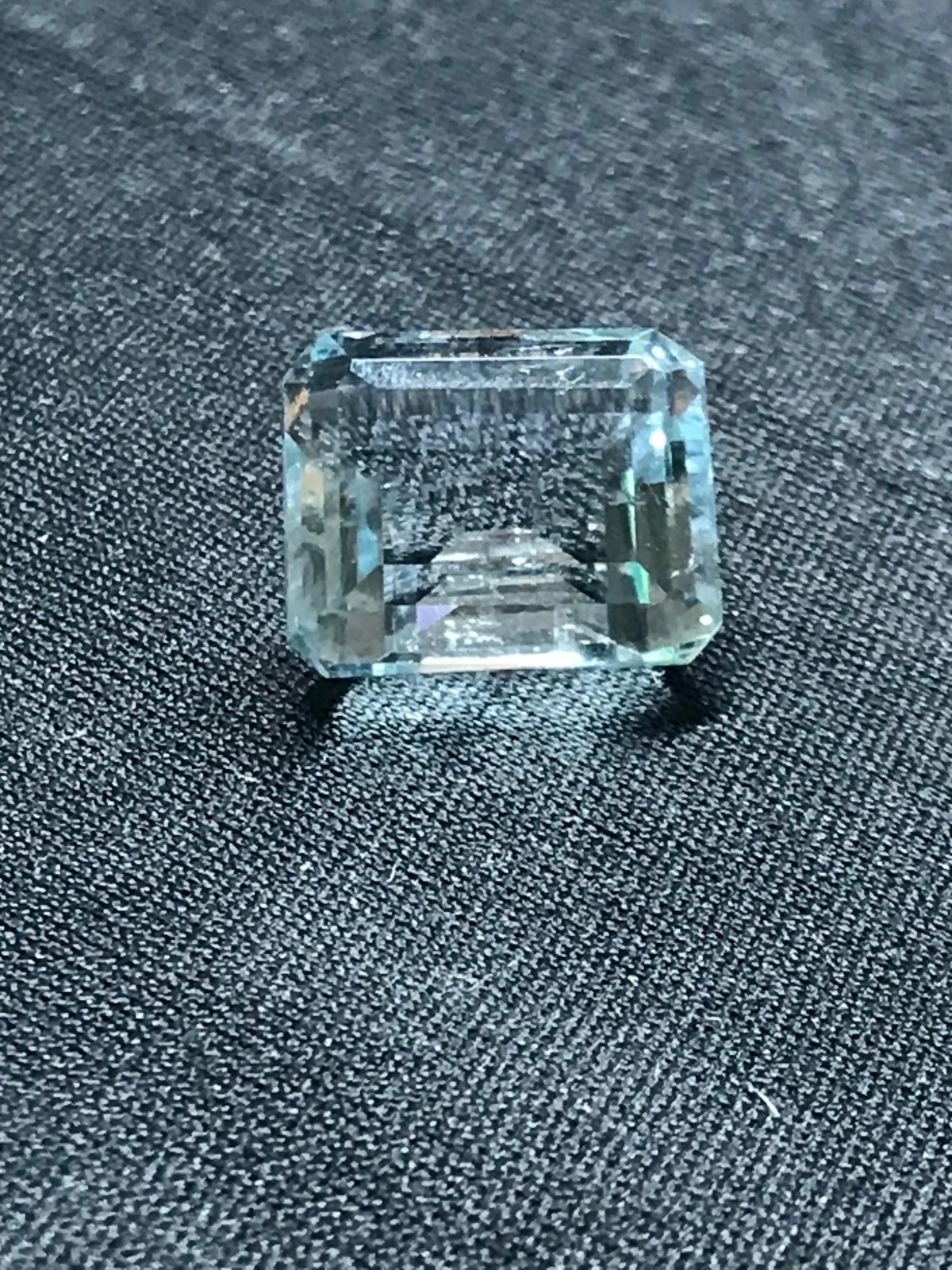 Aquamarine 9 cts, Earth Mined, no treatment at all~Beautiful Step Emerald