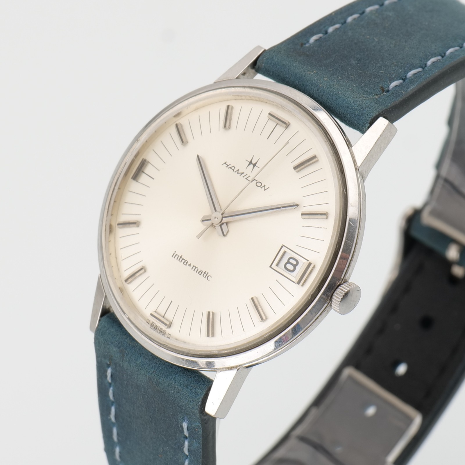 Hamilton Intra-Matic Men’s Automatic Watch Vintage Micro Rotor w/ Date Running