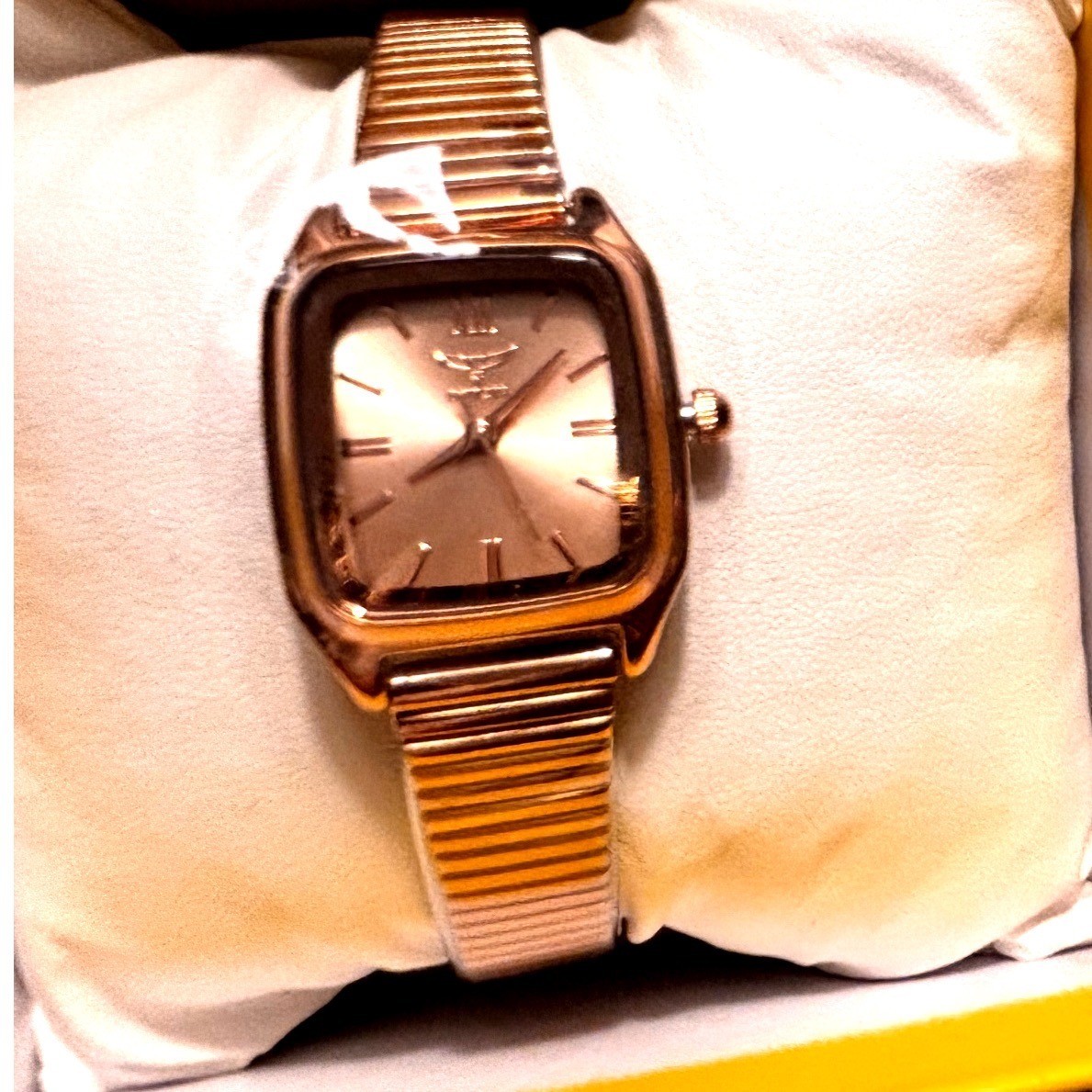 Invicta 69090 Rose Gold Square Dial Expansion Band Watch New With Box