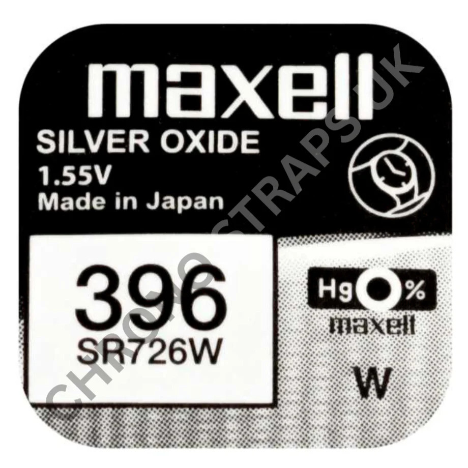 Maxell 396 / SR726W Silver Oxide Watch Battery