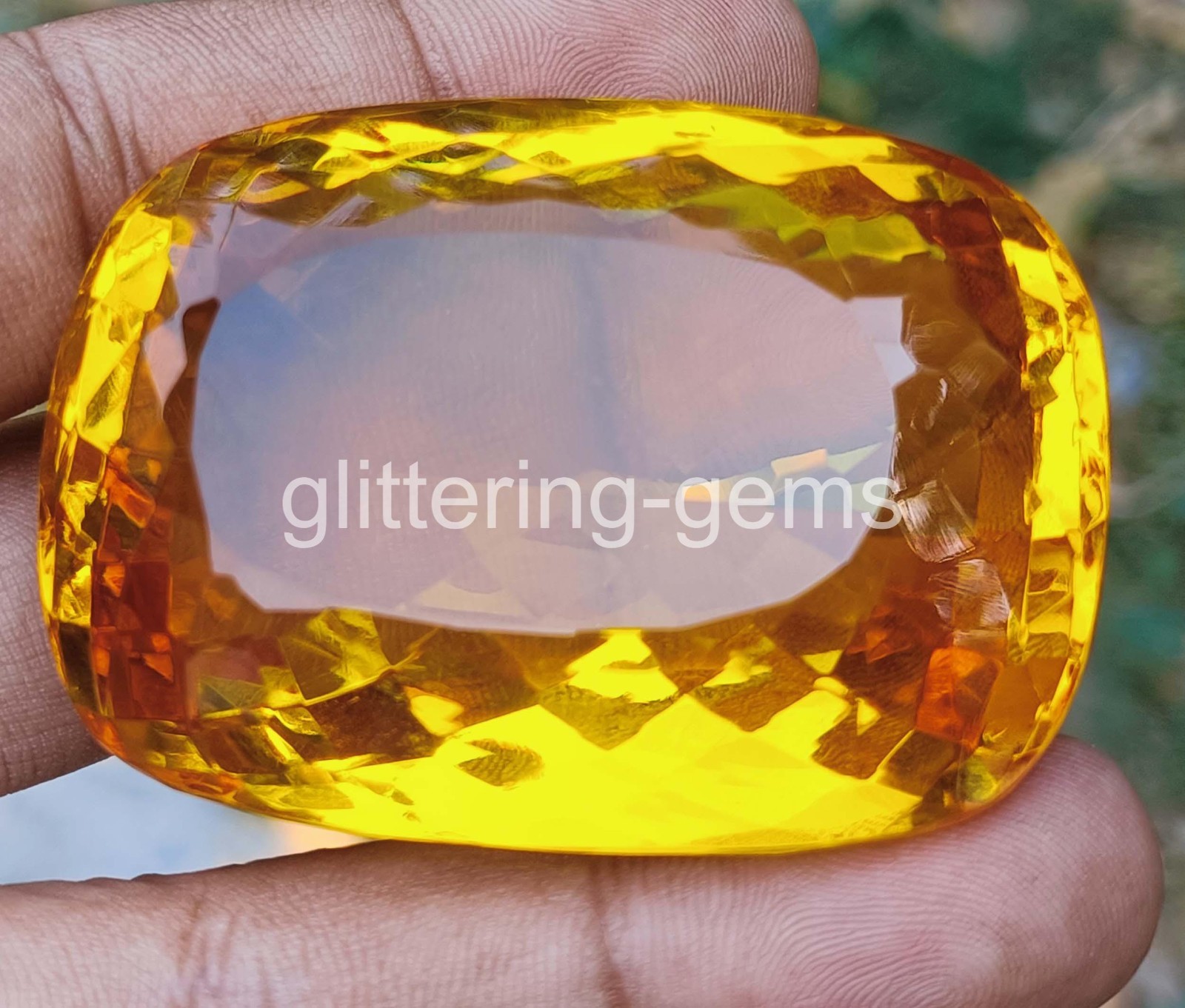Natural Yellow Sapphire 2000 Ct Cushion Shape IGL Certified Loose Gemstone 6YHD