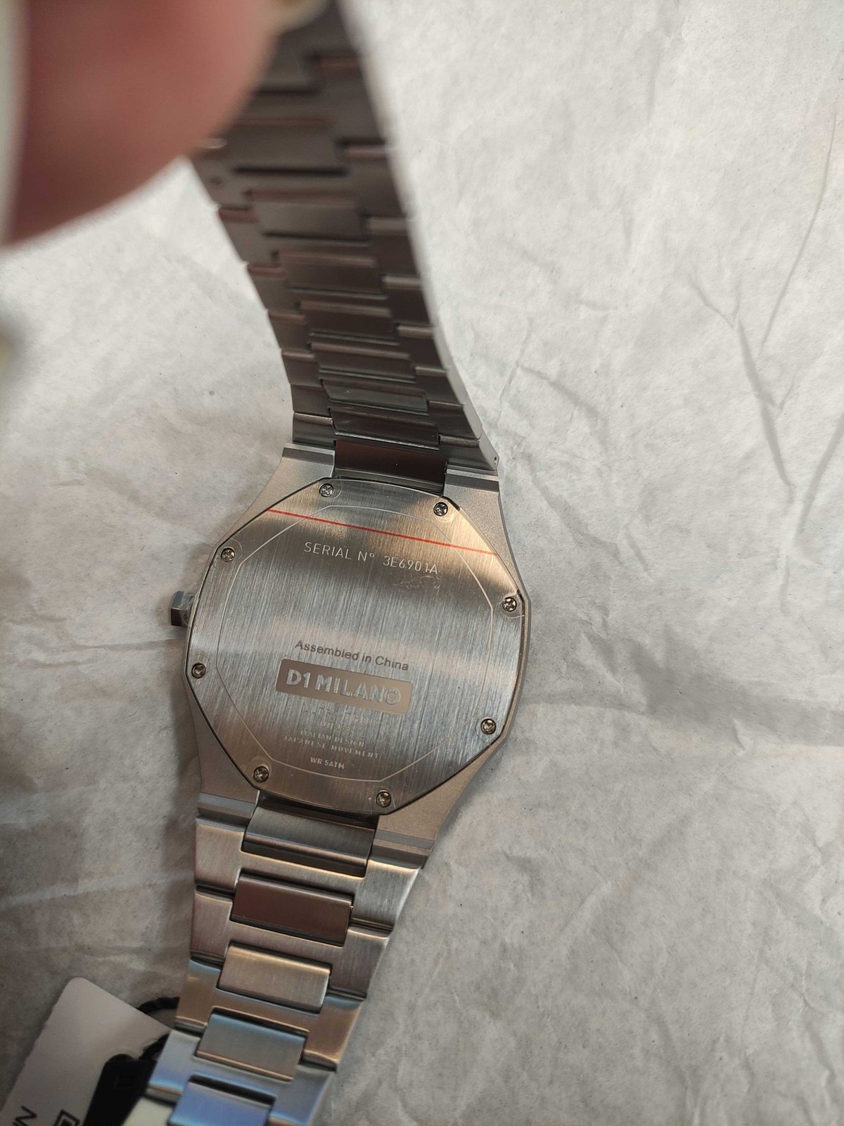 D1 MILANO ULTRA THIN UNISEX WATCH STAINLESS STEEL BARN RED UTBJ33 RRP £335 AD
