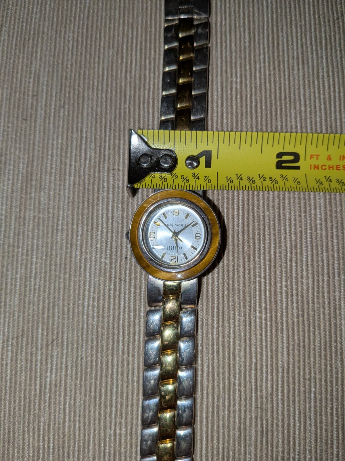 Vintage Ecclissi 32250 Sterling Silver Reversible Watch New Battery Approx 82g