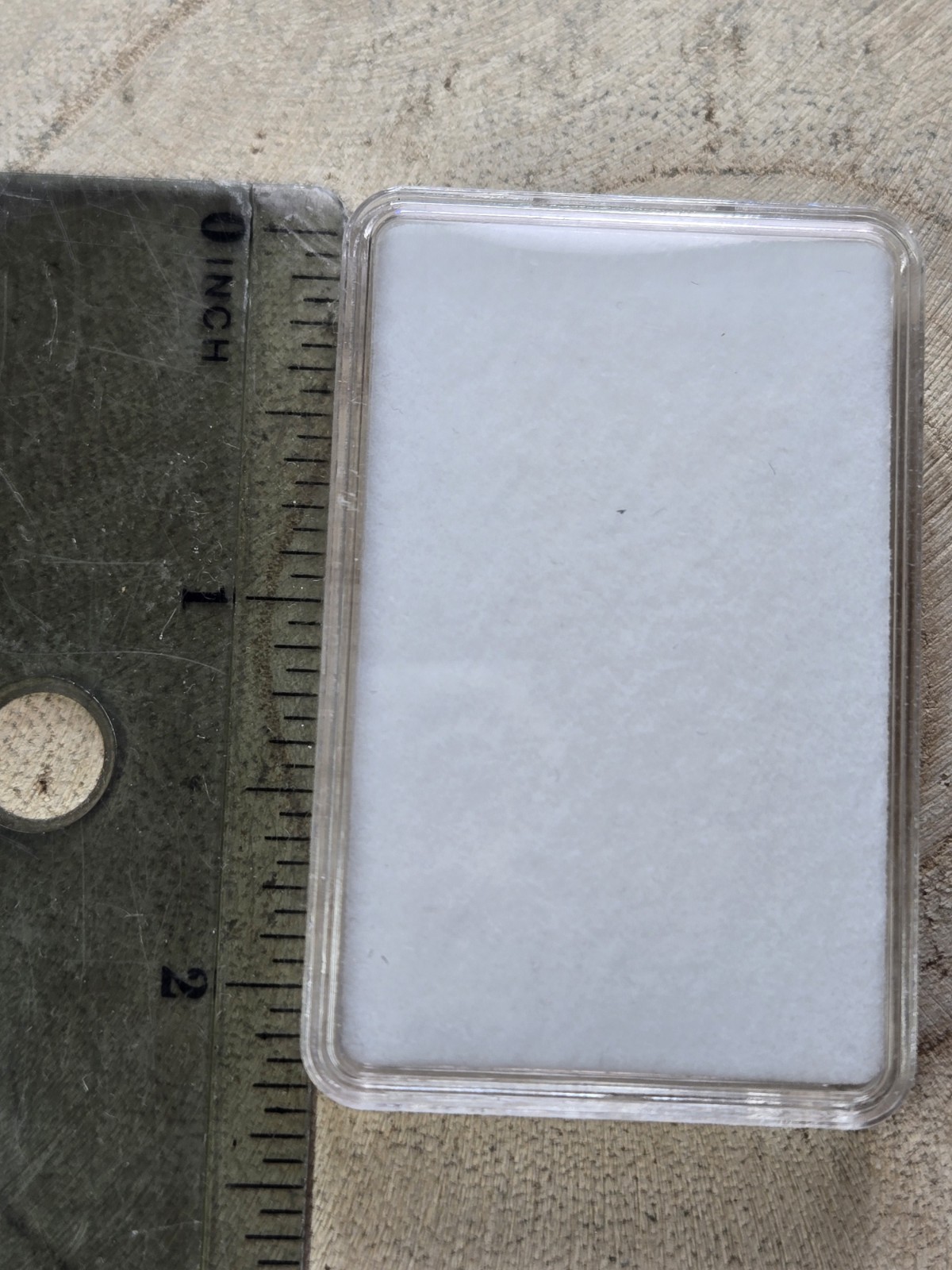 Gemstone Container White Velvet Insert Medium Size for Organization