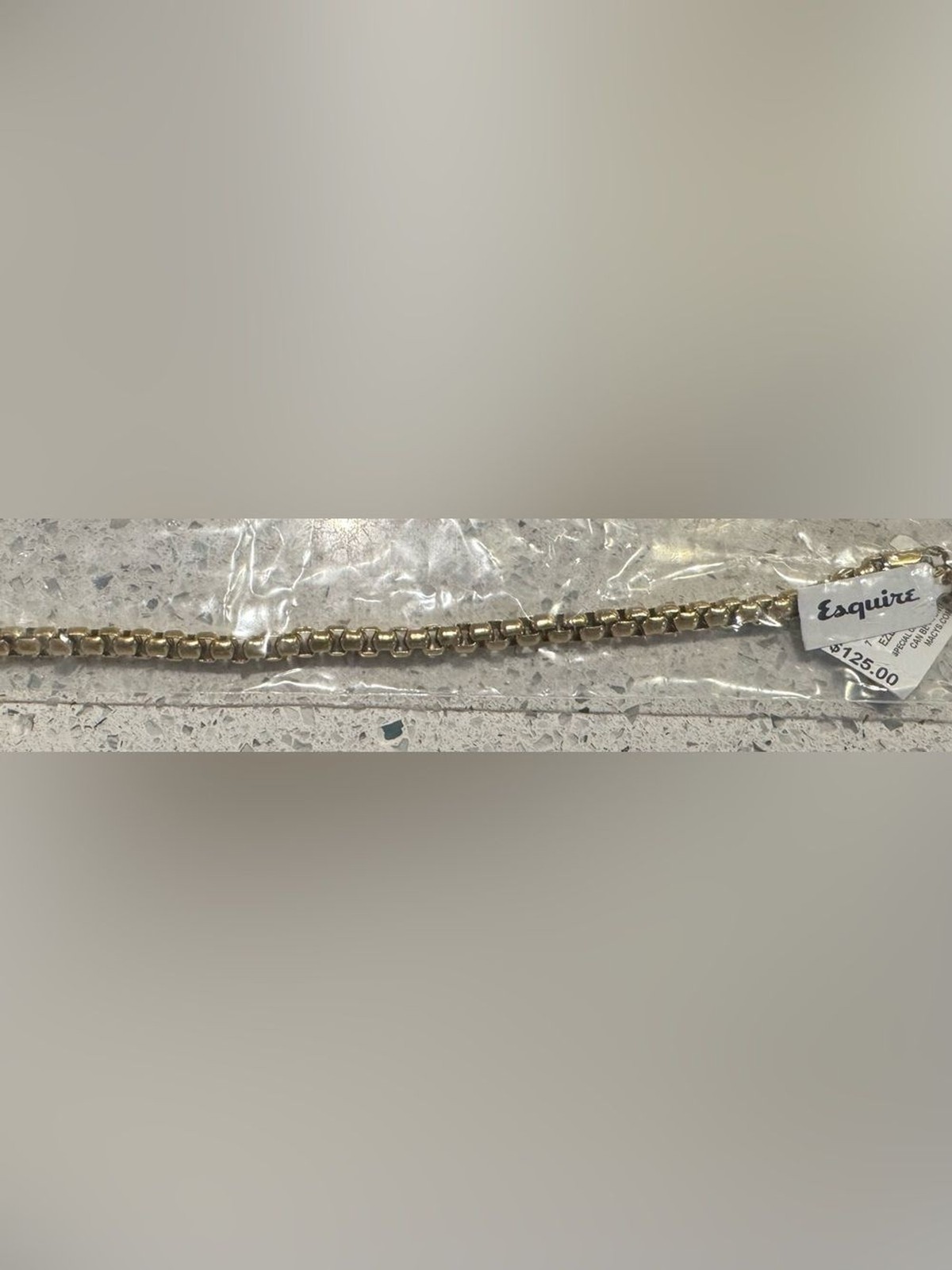 New with tags! Esquire Mens Gold Bracelet