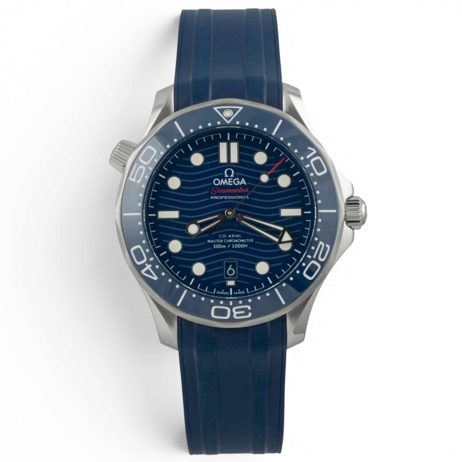 Omega Seamaster Diver 210.32.42.20.03.001 Steel Blue Co-Axial 42mm BOX + PAPERS