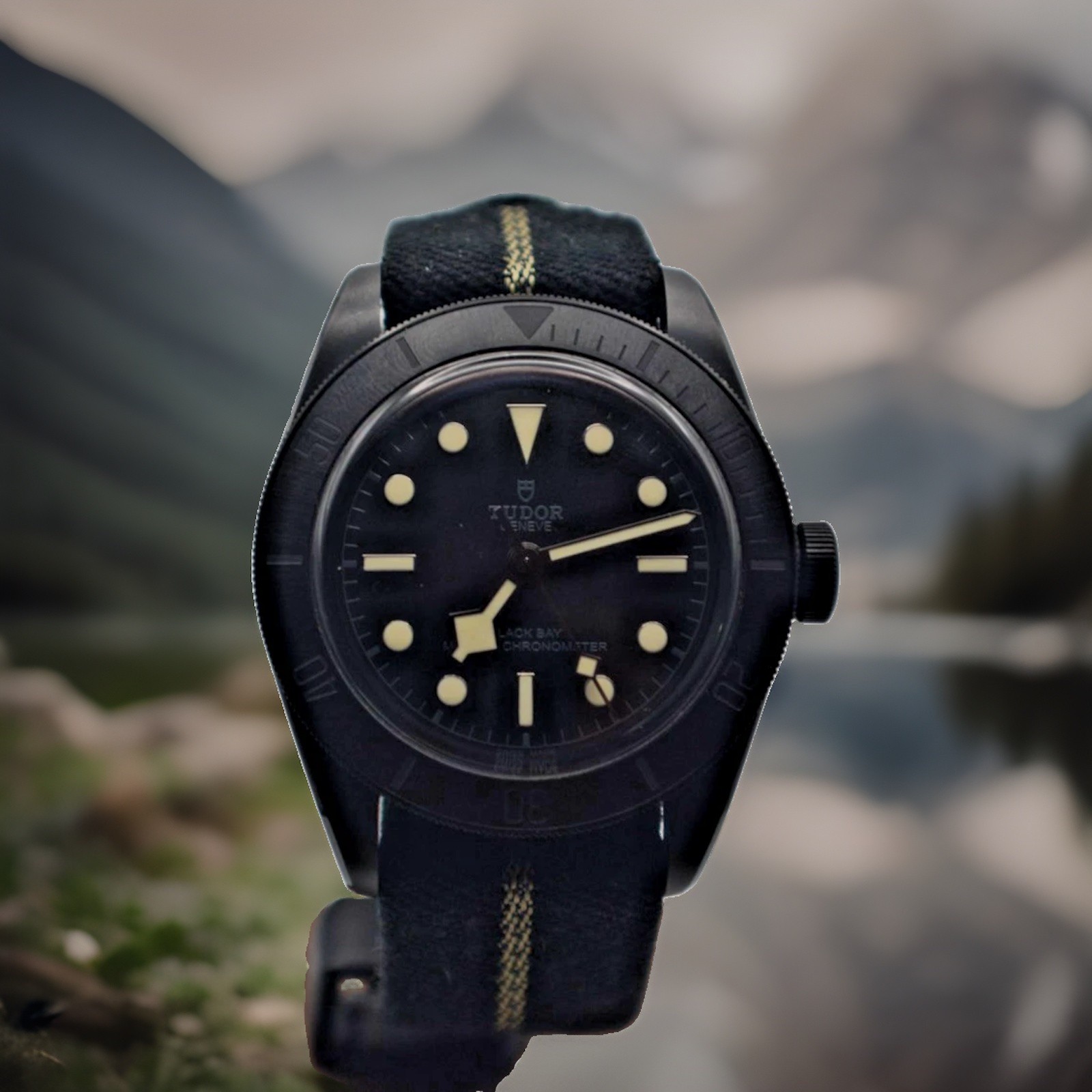TUDOR Black Bay Ceramic M79210CNU-0001 with Box Papers & original Bands year2022