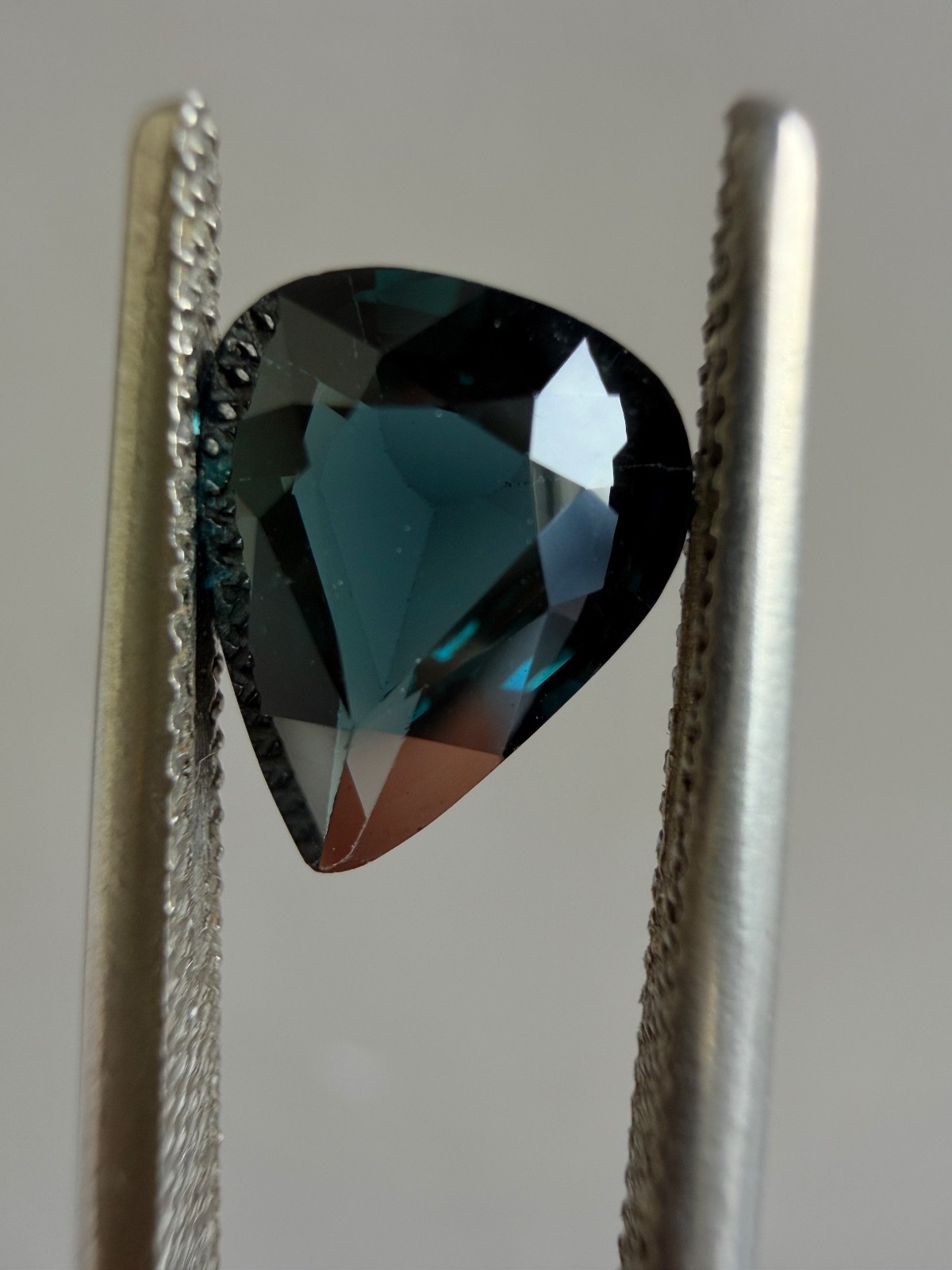 1.67 Ct Natural Cobalt Spinel Tanzania AGA Certified Pear Cut Deep Blue Gem