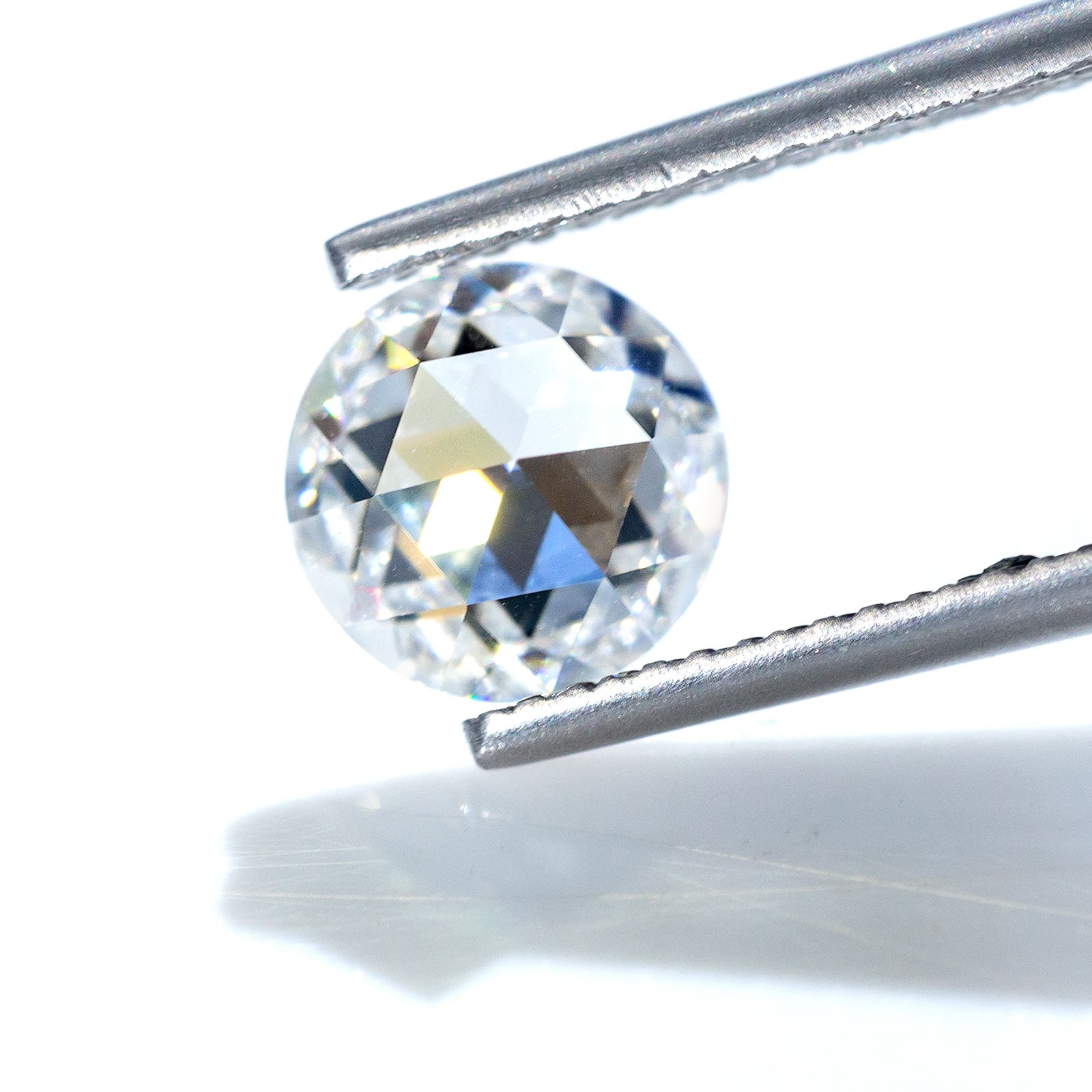 2-12mm Round Shape Flat Rose Cut Moissanite Loose Stone D Color VVS1 Gemstones