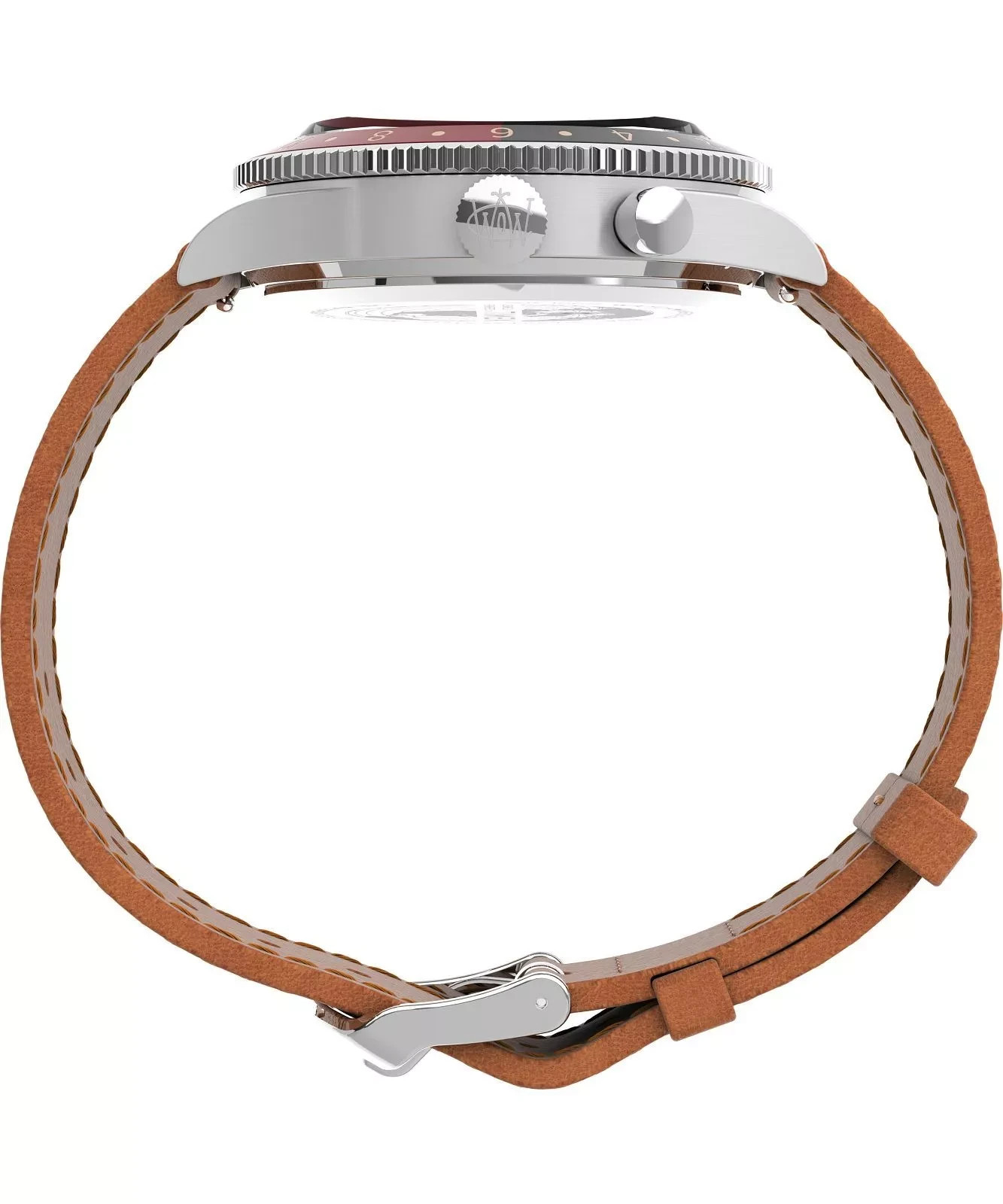 Timex Waterbury Traditional GMT Quartz Coke Bezel Men’s Watch TW2V74000VQ New