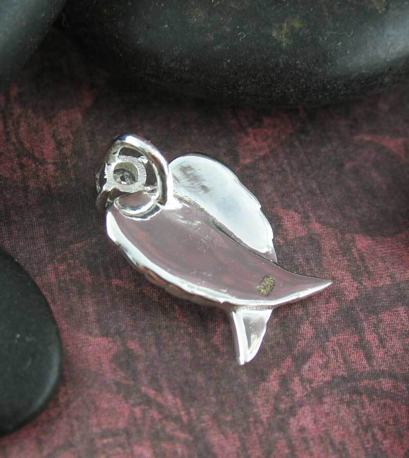 Angel Wings Pendant ONLY – CZ Crystal Sterling Silver Guardian wh188