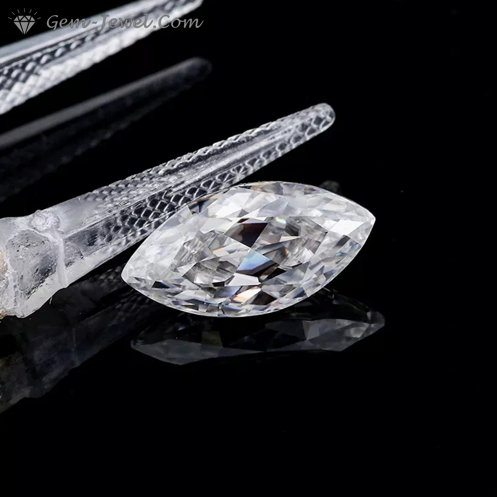 3×1.5 to 8×4 MM Colorless Marquise Cut Loose Moissanite, (0.04 to 0.47 Carat)