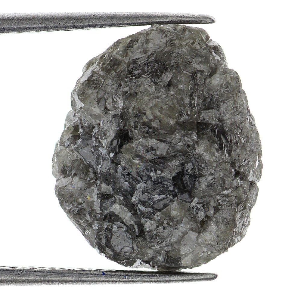 BIG 11.92×10.09×8.86MM With 7.20Ct Grey Color Natural Rough Loose Best Diamond