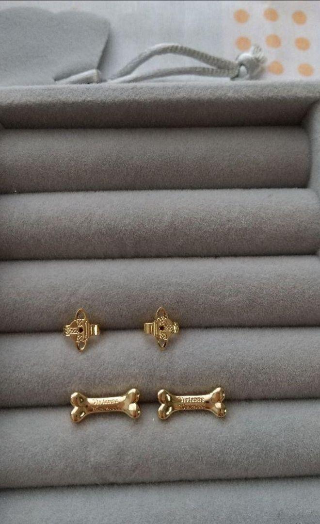Vivienne Earrings Pierced bone GOLD IN BOX [EJ363