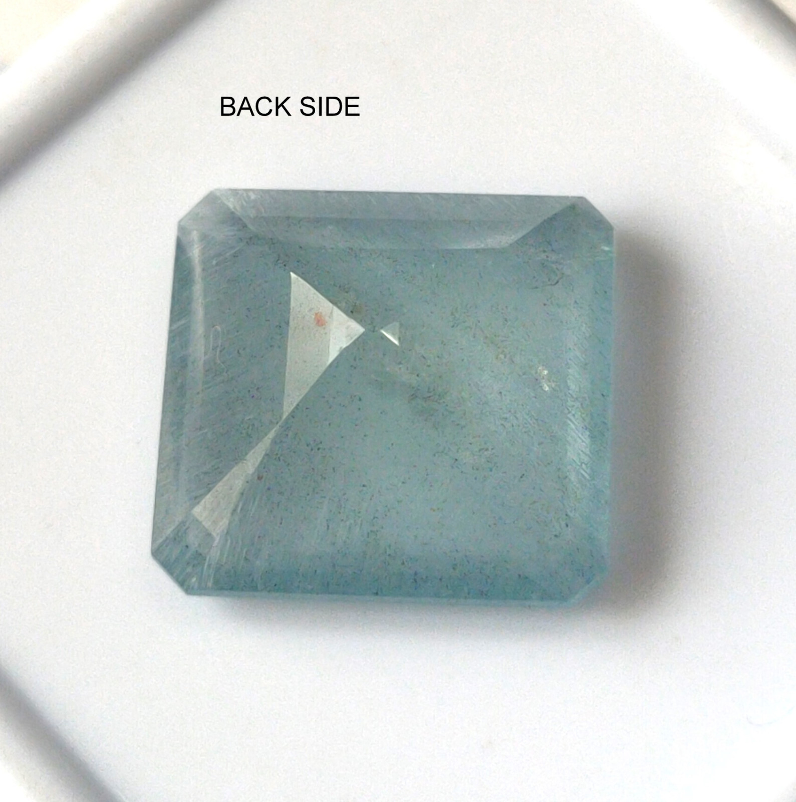 12.60 Carat Natural Blue Aquamarine 15.5X14.7 mm Octagon Cut Faceted Loose Stone
