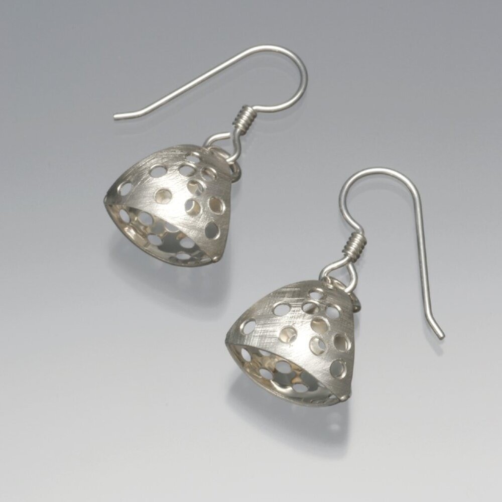 NEW 925 Sterling Silver Vinosus Jewelry Cosmos Pyramid Earrings