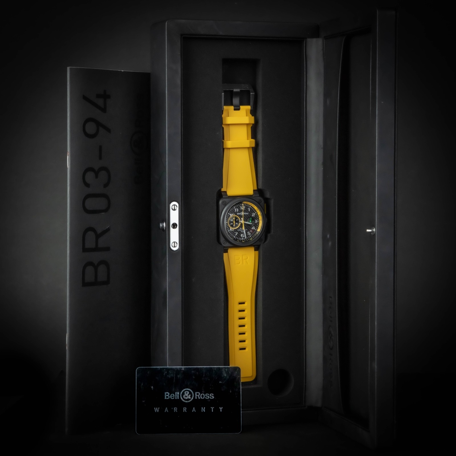 Bell & Ross BR 03-94 Steel Yellow and Black BR0394 RS17