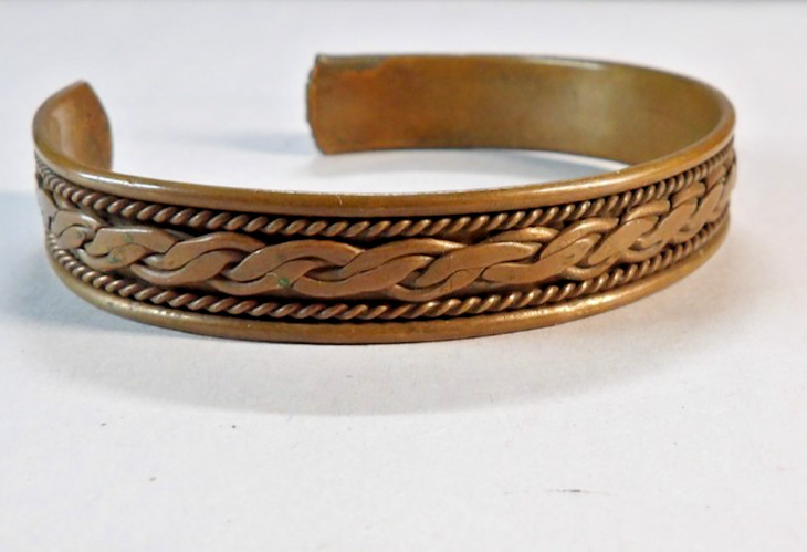Pure Copper Bracelet Arthritis Pain Therapy Energy Cuff