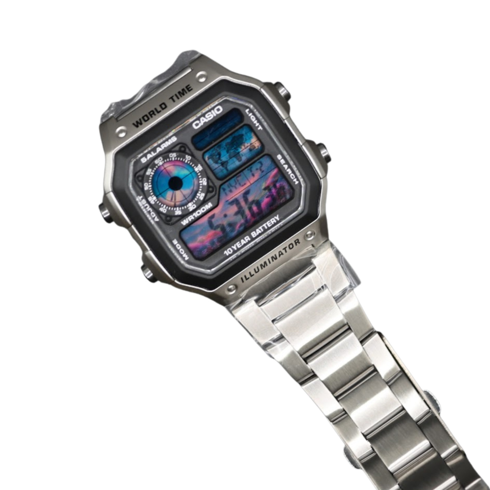 CASIO AE-1200WHD Royale World Time Watch Mod Nigh Sky Display Mod