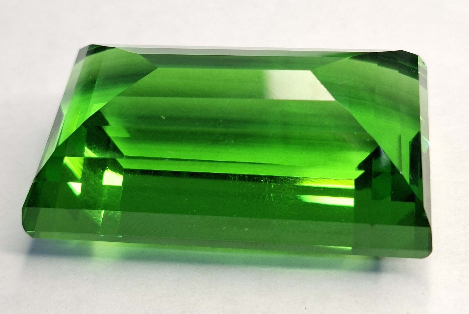 Natural Baguette Cut 176-178 Ct Green Topaz Certified Loose Gemstone RK1100