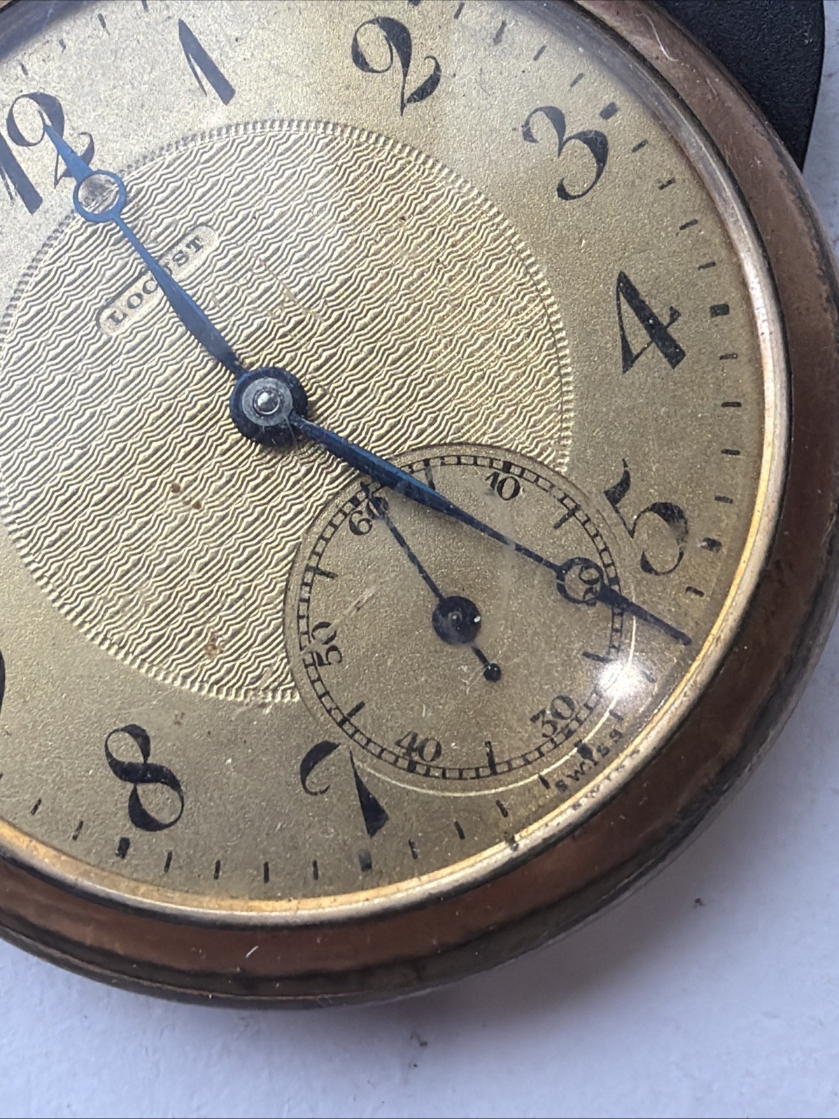 AS87 VTG 10 Years Gold Filled Winding Locust Pocket Watch For Repair Sold As Is
