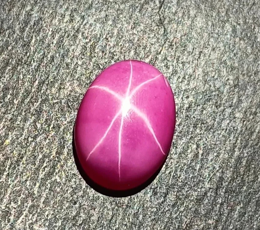 6 Rays Star Sapphire 9.55 Ct+ Natural Baby Pink Cabochon Oval LT Loose Gemstone