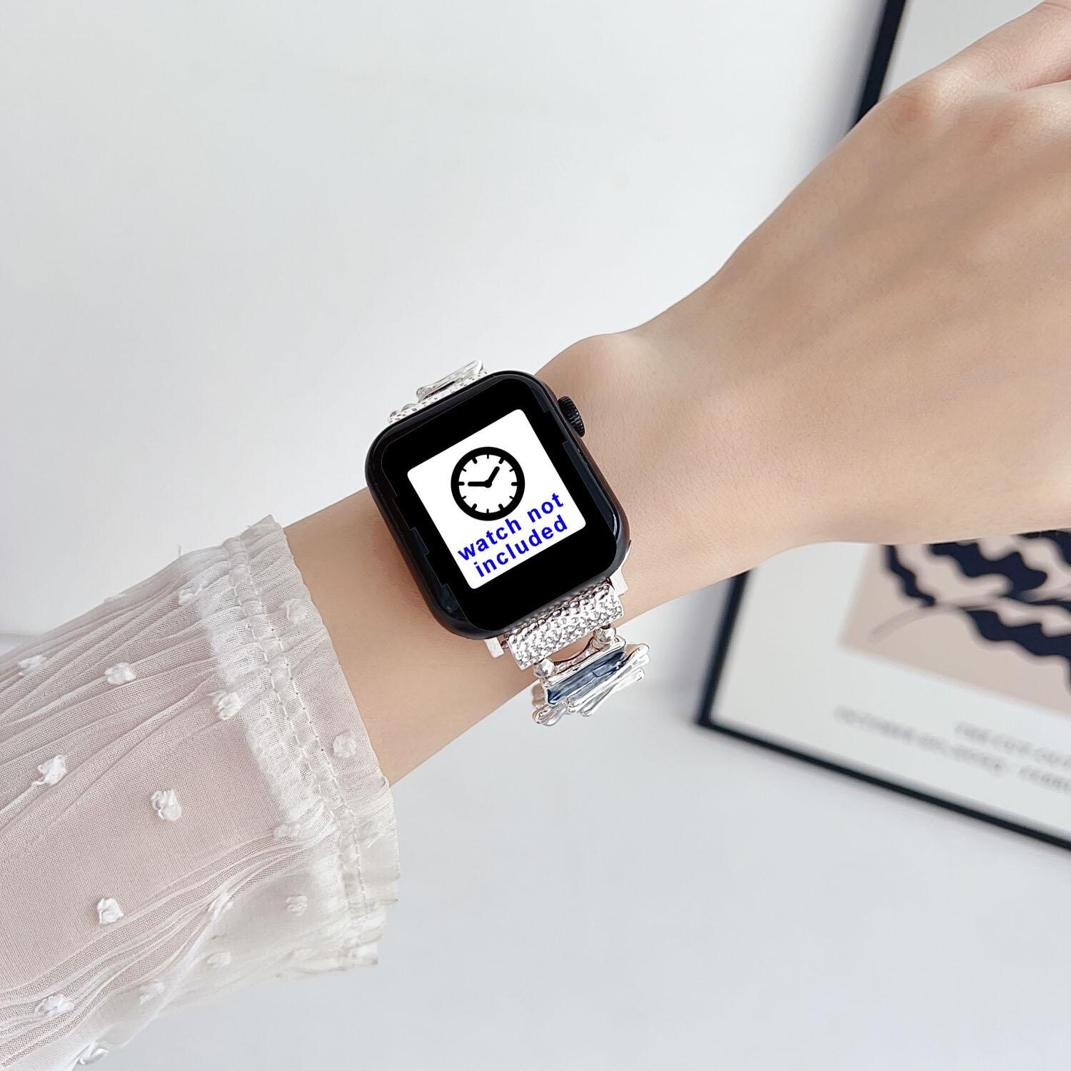 Jewelry Bangle Strap for Apple Watch Band 41 45 49mm Ultra 40 44mm 42mm Bracelet