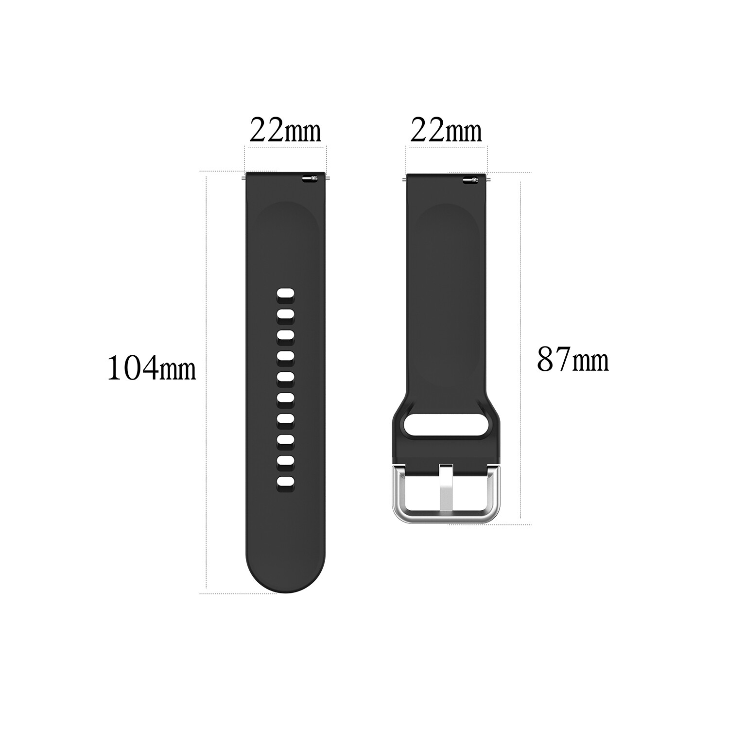 For Samsung Galaxy Watch 3 45mm 46mm Gear S3 Classic Silicone 22mm Band Strap SL