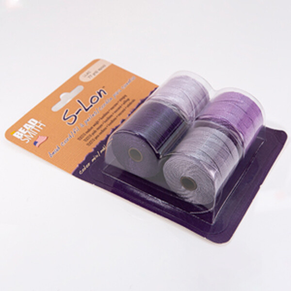 S-Lon Bead Cord .5mm Lilac Purple Mixture 28577 (4 spool)