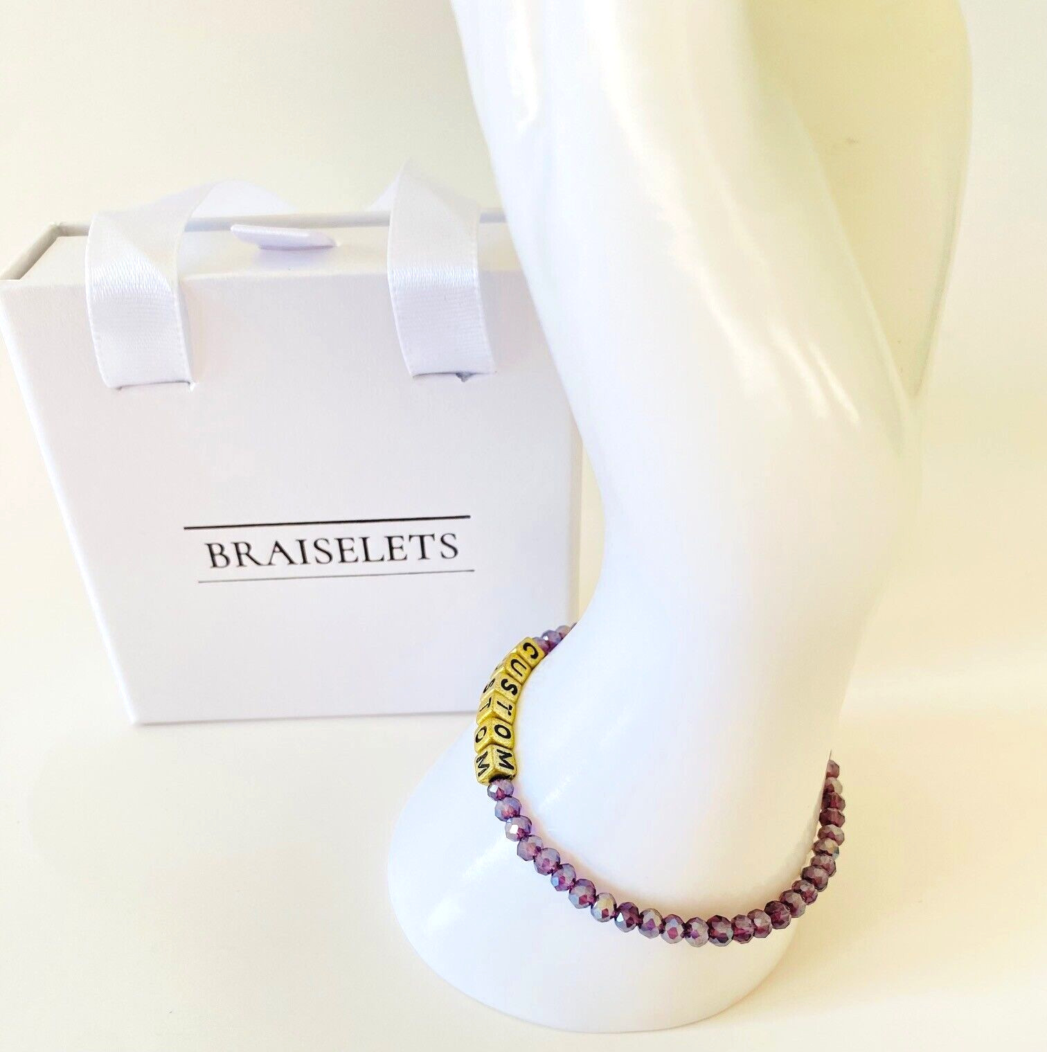 Two-Tone Custom Name Team Bracelet Personalized Party Favor Gift For Women & Kid