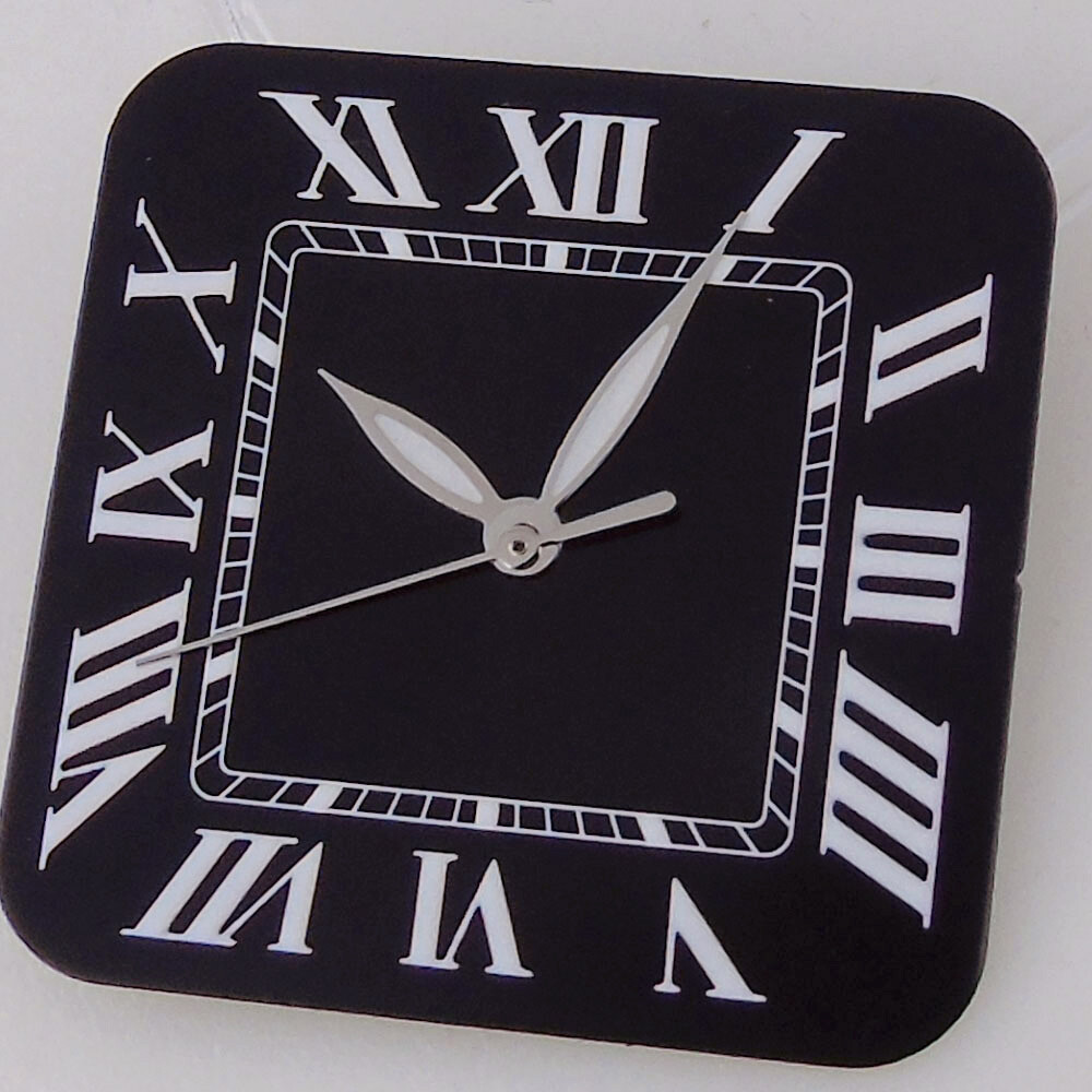 42mm Silver Gold Square Watch Case 27mm Dial White Blue Black fit NH35 NH36 NH38