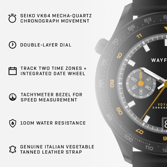 Wayforth Voyager Dual Time Chronograph