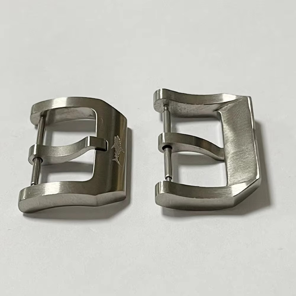 Watch Parts Solid Heimdallr 18/20mm Width Titanium Material Leather Strap Buckle