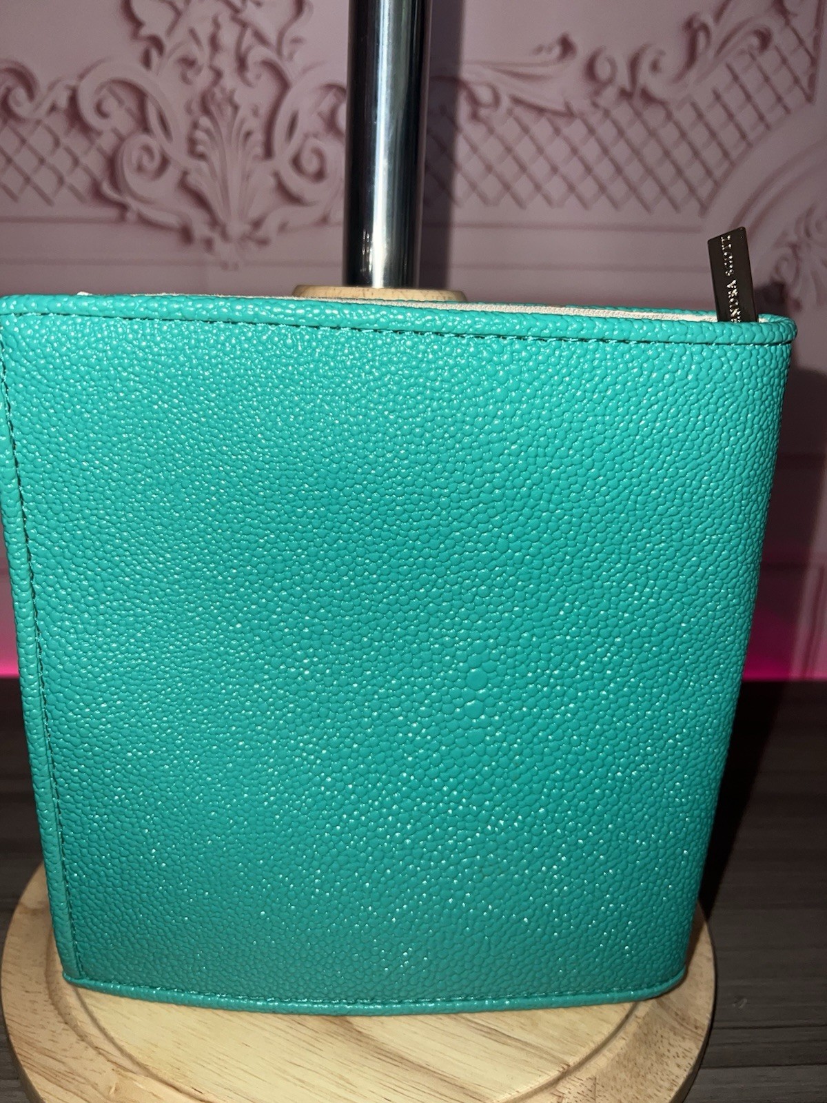 Kendra Scott Jewelry Travel Organizer Teal Faux Leather Case Removable Pouches
