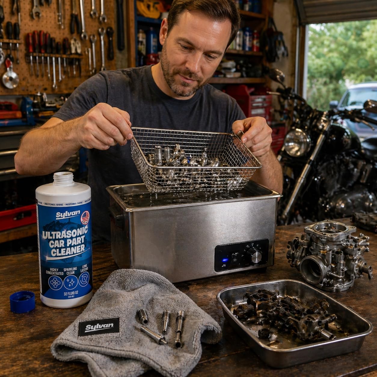32 Oz. Ultrasonic Carburetor & Parts Cleaner Solution