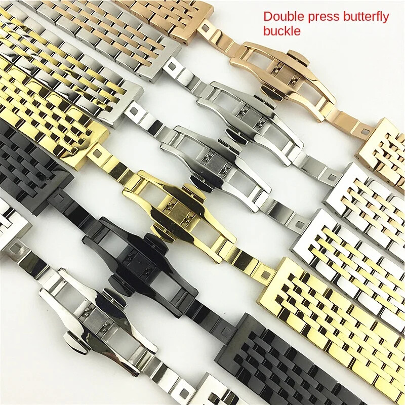 Solid Stainless Steel Watch Strap Bands Quick Release Business 12-24mm Universal