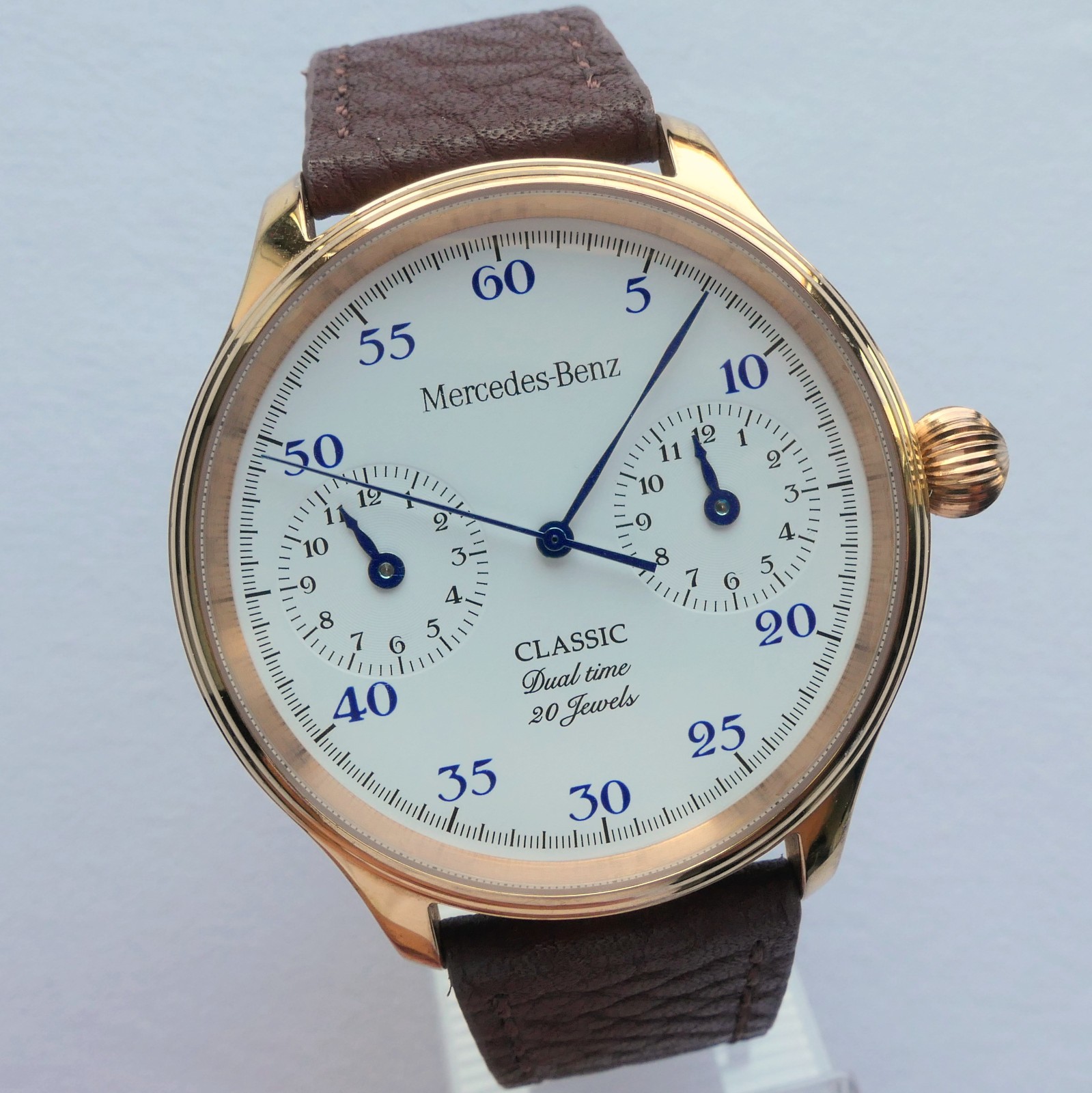 Mercedes Benz Classic Dual Time Zone Design Car Accessory GMT Automatic Watch