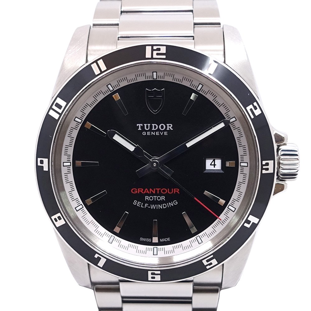 Tudor Grantour Date 20500N 42mm Stainless Steel Black Wristwatch #UW2268