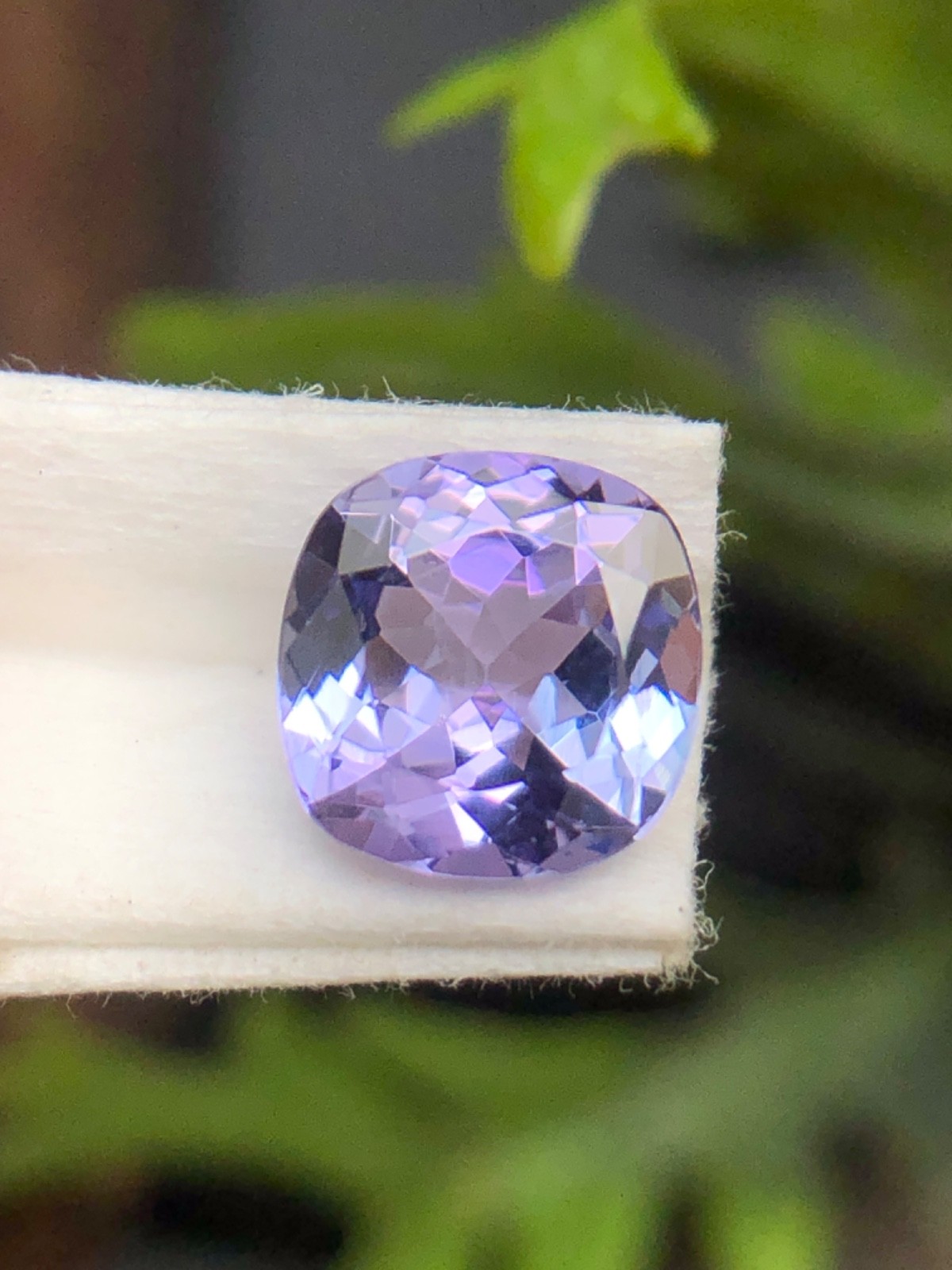 Natural Blue Purple Zoisite Tanzanite Cushion Cut Loose Gemstone For Jewelry