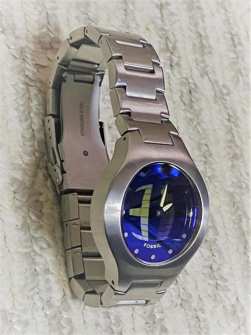 Fossil Big Tic JR8052 Analog Digital Hybrid Watch Mens Timepiece wrist 19cm